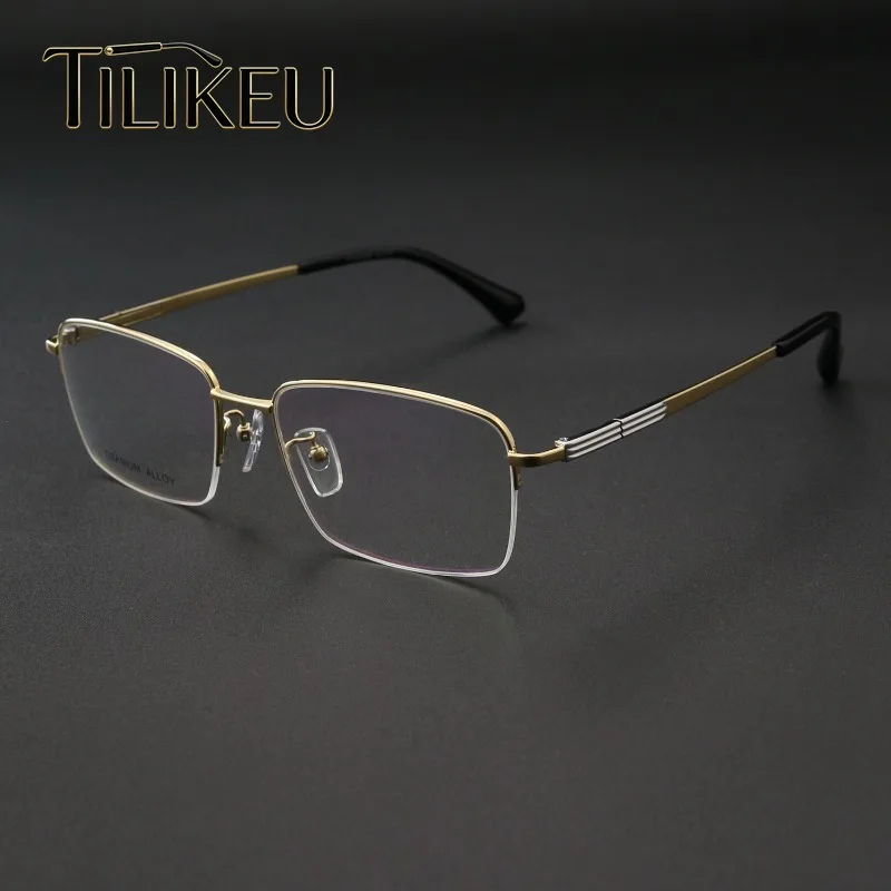 2026 Pure Titanium Eyeglasses Frame Mature Men's Semi-Rimless Business High-end Men's Glasses Frame Luxury Designer Eyewear
2026 Pure Titanium Eyeglasses Frame Mature Men's Semi-Rimless Business High-end Men's Glasses Frame Luxury Designer Eyewear