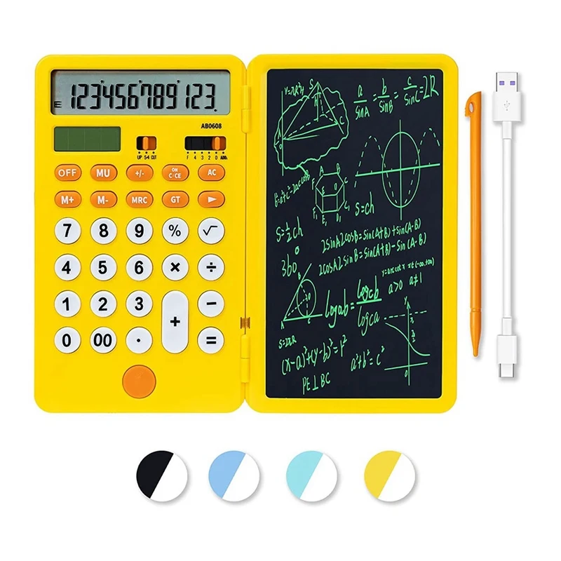 12 Digit Display Office Desk Calcultors With Erasable Writing Table, Suitable For Office, School And Business Use
12 Digit Display Office Desk Calcultors With Erasable Writing Table, Suitable For Office, School And Business Use
