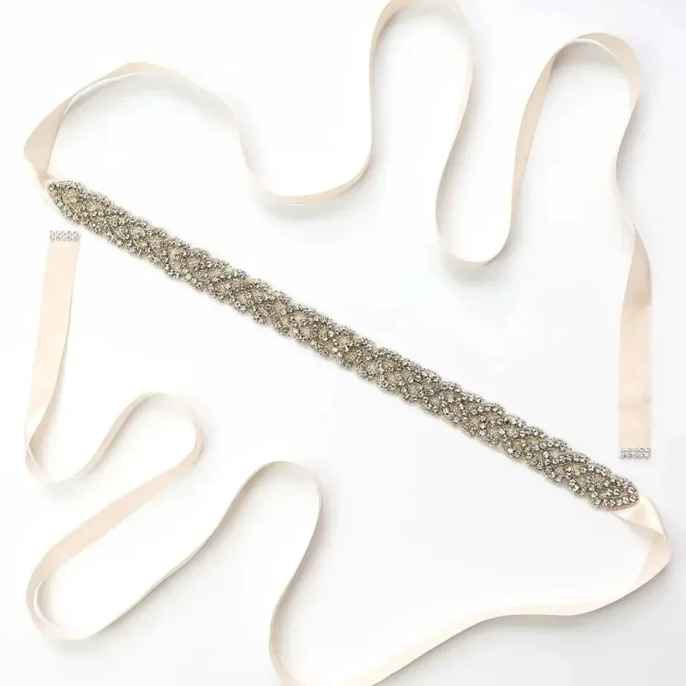 For Women Bridesmaid Dress Accessories Water Diamond Waist Seal Rhinestone Sash with Satin Ribbon, Handmade Crystal Bridal Belt
For Women Bridesmaid Dress Accessories Water Diamond Waist Seal Rhinestone Sash with Satin Ribbon, Handmade Crystal Bridal Belt
