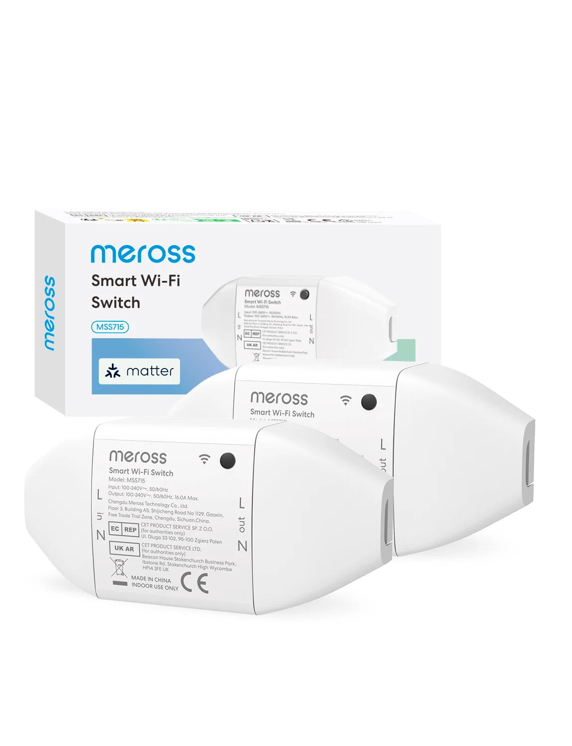 Meross Matter Smart DIY Wi-Fi Switch with Energy Monitor Remote and Voice Control Support Homekit
Meross Matter Smart DIY Wi-Fi Switch with Energy Monitor Remote and Voice Control Support Homekit