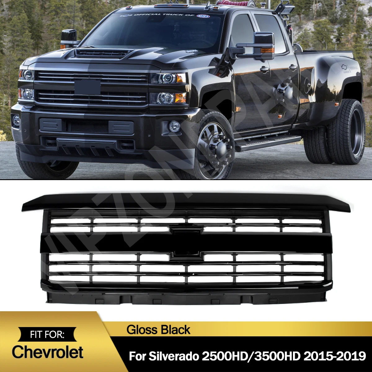Replace For Chevrolet Silverado 2500HD 3500HD 2015-2019 Glossy Black Front Grille Factory Style Automotive Modified Accessories
Replace For Chevrolet Silverado 2500HD 3500HD 2015-2019 Glossy Black Front Grille Factory Style Automotive Modified Accessories