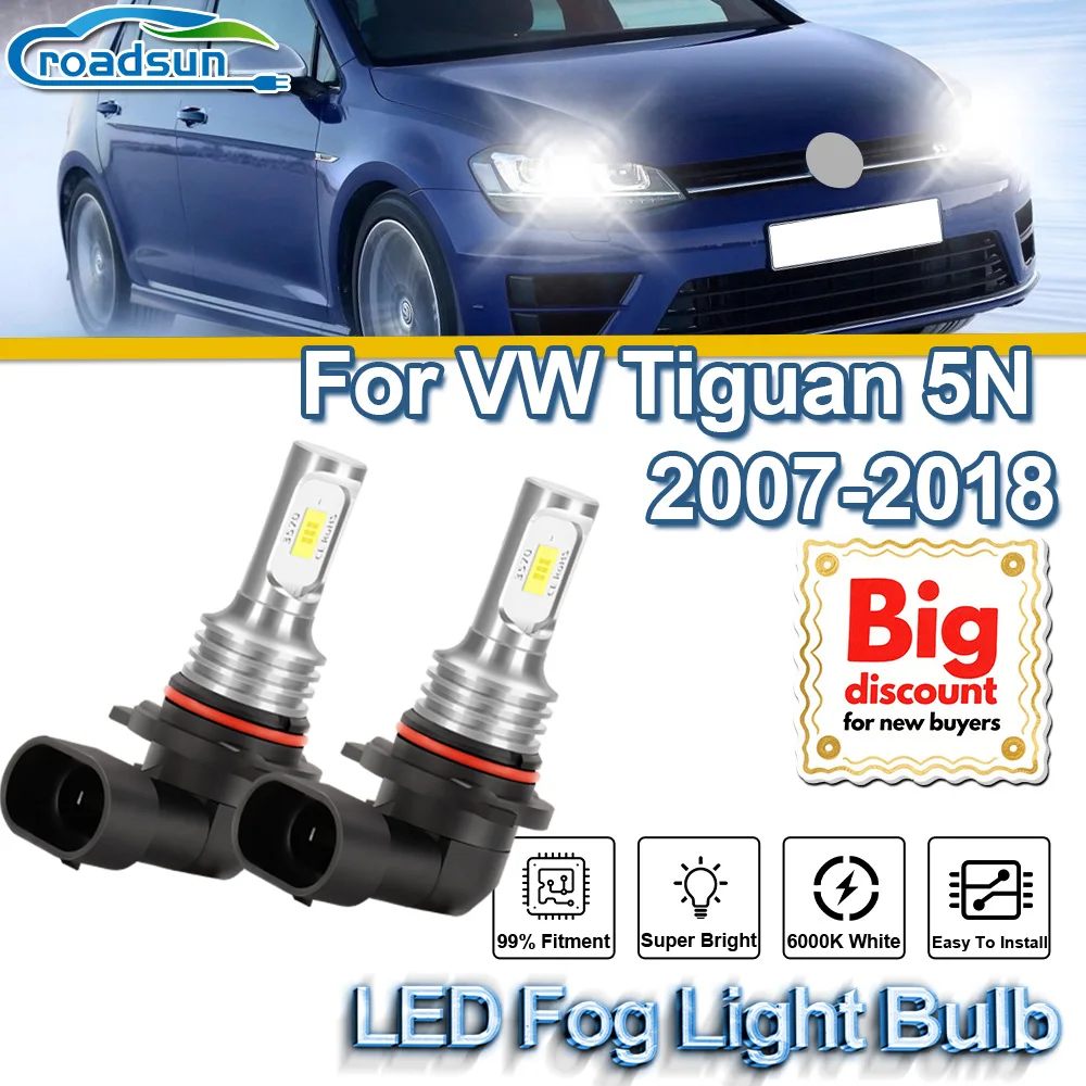 ROADSUN For VW Tiguan 5N 2007 2008 2009 2010 2011 2012 2013 2014 2015 2016-2018 2X Canbus LED Fog Light Bulbs Fog Lamp Ampoules
ROADSUN For VW Tiguan 5N 2007 2008 2009 2010 2011 2012 2013 2014 2015 2016-2018 2X Canbus LED Fog Light Bulbs Fog Lamp Ampoules