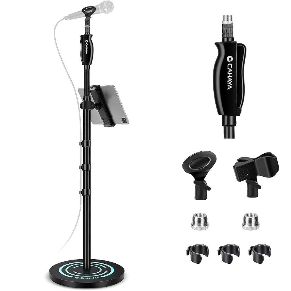 Free Shipping Microphone Stand Floor Adjustable - Mic Stand Universal with 7.12 lbs Weighted Round Metal Base Mic Stands with Ph
Free Shipping Microphone Stand Floor Adjustable - Mic Stand Universal with 7.12 lbs Weighted Round Metal Base Mic Stands with Ph