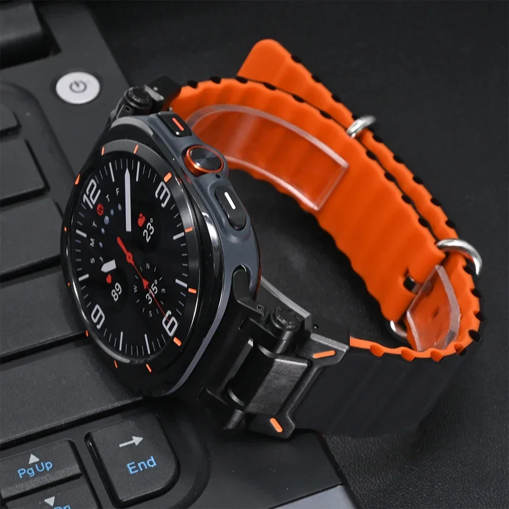 Силиконовый мягкий браслет для часов Samsung Galaxy Watch Ultra 47 мм, спортивный ремешок без зазора для GALAXY WATCH 47 мм, ультраизогнутый конец, мужской браслет
Силиконовый мягкий браслет для часов Samsung Galaxy Watch Ultra 47 мм, спортивный ремешок без зазора для GALAXY WATCH 47 мм, ультраизогнутый конец, мужской браслет