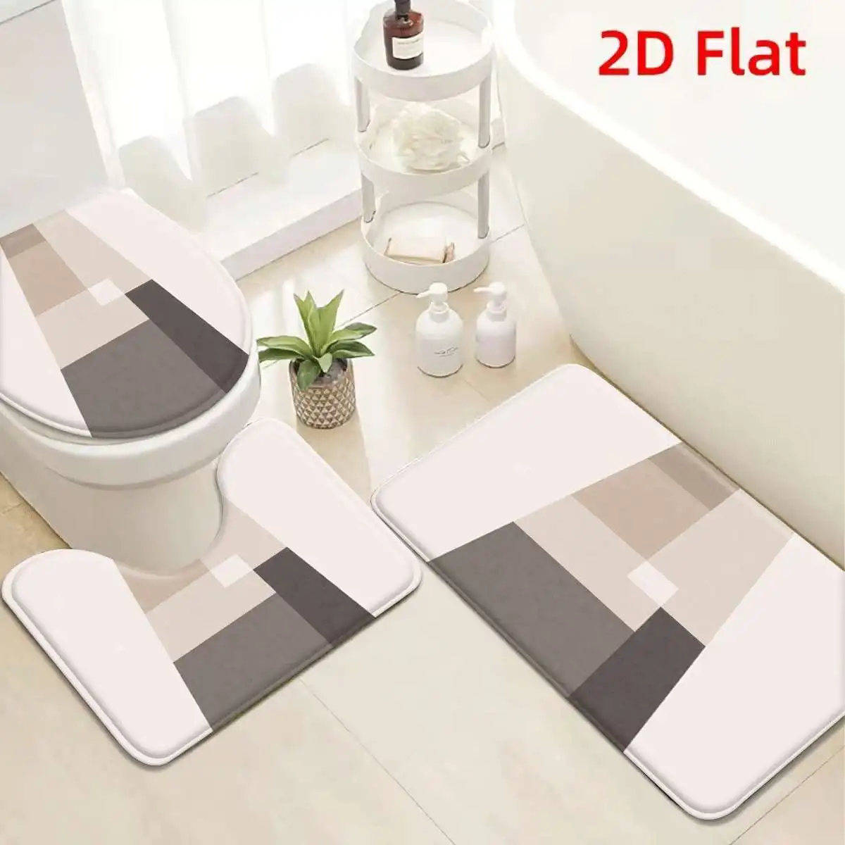 Anti Slip Bathroom Mat Set Modern Geometric Bath Rug Waterproof Non Slip Shower Mat for Toilet Area Home Decor Essentials
Anti Slip Bathroom Mat Set Modern Geometric Bath Rug Waterproof Non Slip Shower Mat for Toilet Area Home Decor Essentials