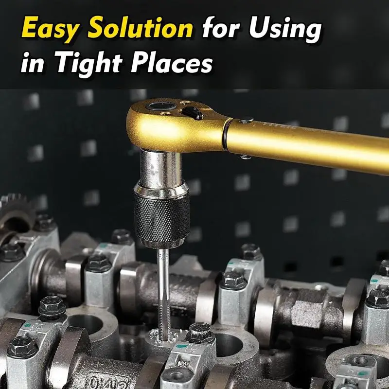 Универсальная головка для метчика и экстрактора, преобразует привод от 1/2 до 1/8 дюйма для нарезания резьбы M3-M12, простое использование трещотки для упрямых винтов и резьбы
Универсальная головка для метчика и экстрактора, преобразует привод от 1/2 до 1/8 дюйма для нарезания резьбы M3-M12, простое использование трещотки для упрямых винтов и резьбы