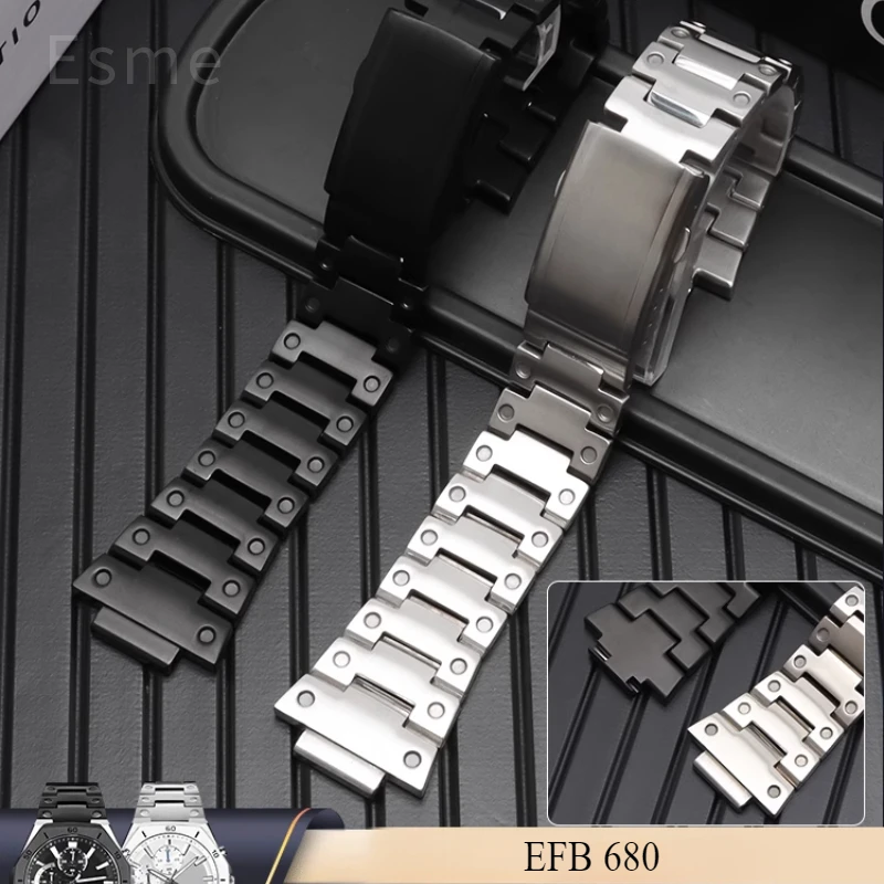 Premium for Casio Edifice EFB 680 Watchband Convex Interface Design Professional Solid Steel Bracelet Accessory 14x26mm
Premium for Casio Edifice EFB 680 Watchband Convex Interface Design Professional Solid Steel Bracelet Accessory 14x26mm
