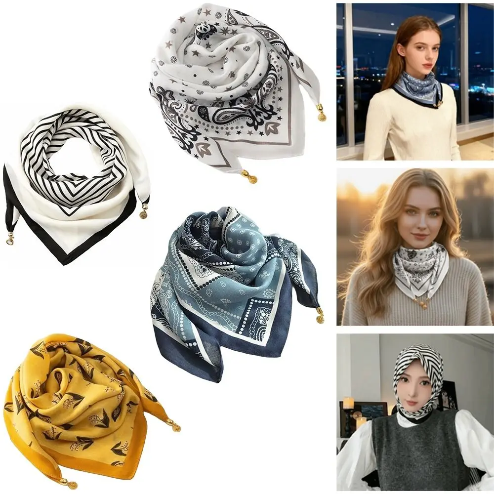 Neck Protection Soft Cotton Magnetic Scarf Magnetic Buckle 65x65cm Women Neckerchief Floral Print Square Scarf Women Fashion
Neck Protection Soft Cotton Magnetic Scarf Magnetic Buckle 65x65cm Women Neckerchief Floral Print Square Scarf Women Fashion