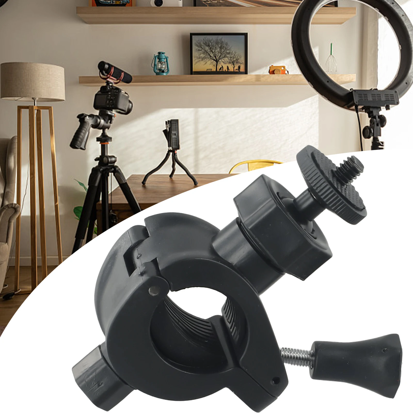 Capture Your Voice Clearly with This Portable Microphone Stand Holder for Bicycles Featuring a Stable and Secure O Type Clip
Capture Your Voice Clearly with This Portable Microphone Stand Holder for Bicycles Featuring a Stable and Secure O Type Clip
