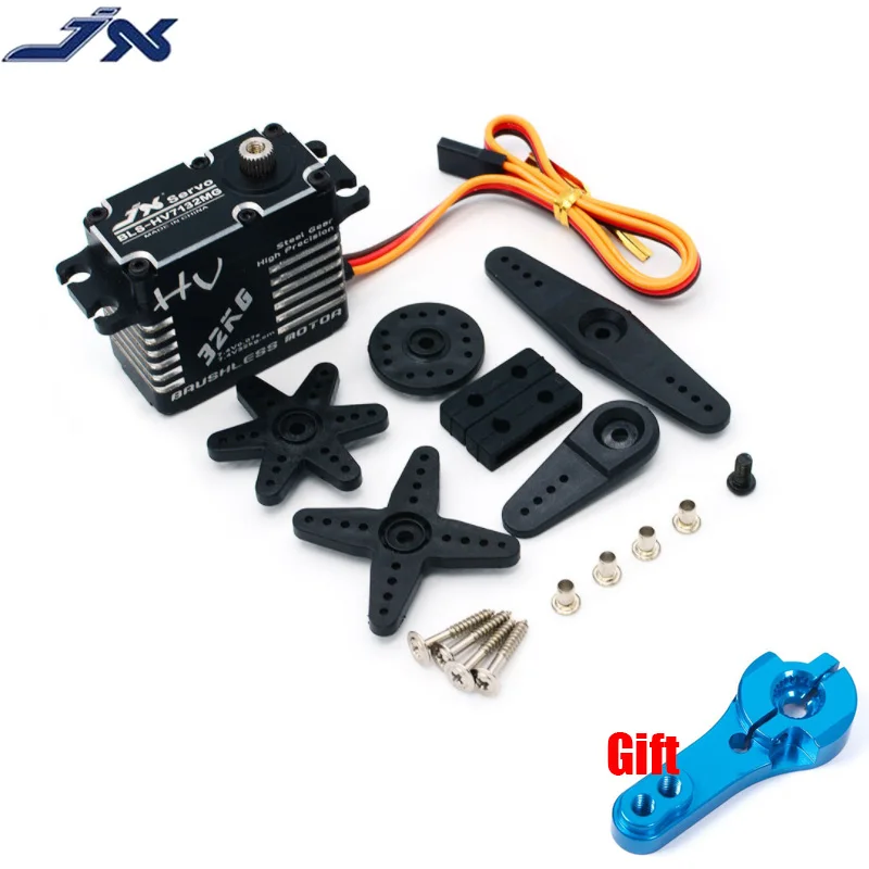 JX BLS-HV7132MG 32.5KG Servo 7.4V 0.07 sec high speed Steel Gear CNC Aluminium Digital Brushless Standard 1/5 RC car buggy truck
JX BLS-HV7132MG 32.5KG Servo 7.4V 0.07 sec high speed Steel Gear CNC Aluminium Digital Brushless Standard 1/5 RC car buggy truck