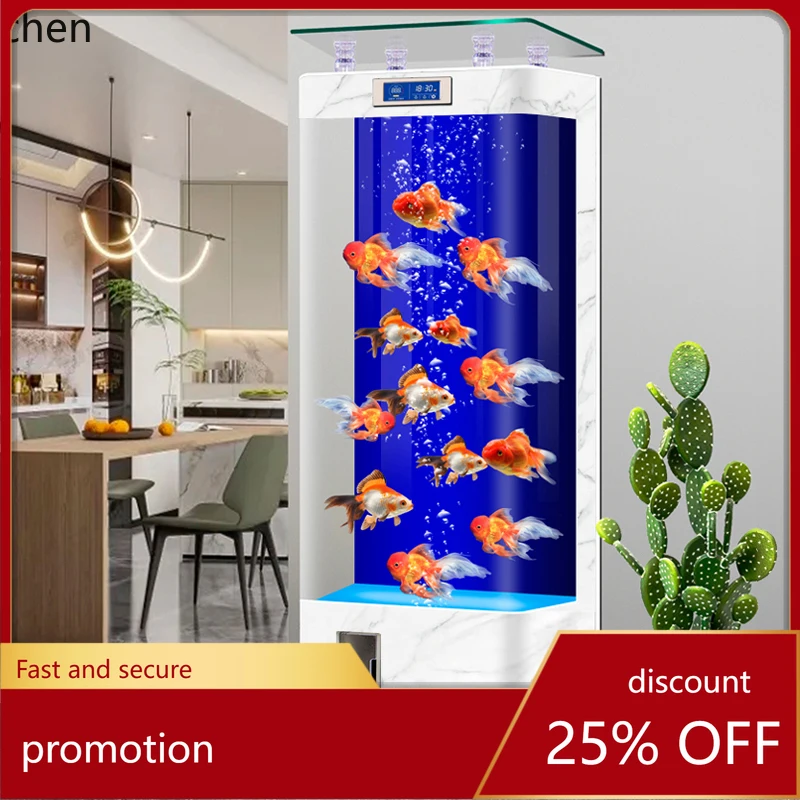 HT new integrated high-end fish tank living room vertical automatic circulation ecological glass smart goldfish tank
HT new integrated high-end fish tank living room vertical automatic circulation ecological glass smart goldfish tank
