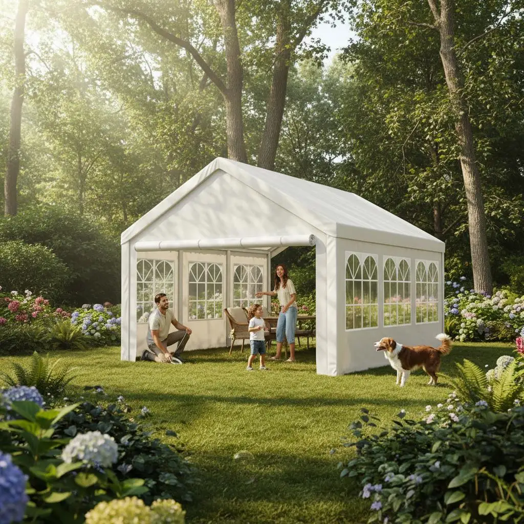 Навес для транспорта 10'x20' для парковки, мероприятий, встреч, со съемными боковыми стенками, большой вместимости, стальной каркас, усиленные соединители
Навес для транспорта 10'x20' для парковки, мероприятий, встреч, со съемными боковыми стенками, большой вместимости, стальной каркас, усиленные соединители