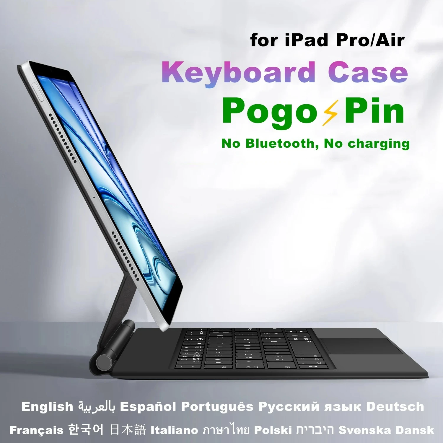Smart Pogo Pin Magic Keyboard For iPad Air 11 inch M3 M2 Pro 13 M4 12.9 6th 5th 4th 10.9 7th Smart Case Direct Connection
Smart Pogo Pin Magic Keyboard For iPad Air 11 inch M3 M2 Pro 13 M4 12.9 6th 5th 4th 10.9 7th Smart Case Direct Connection