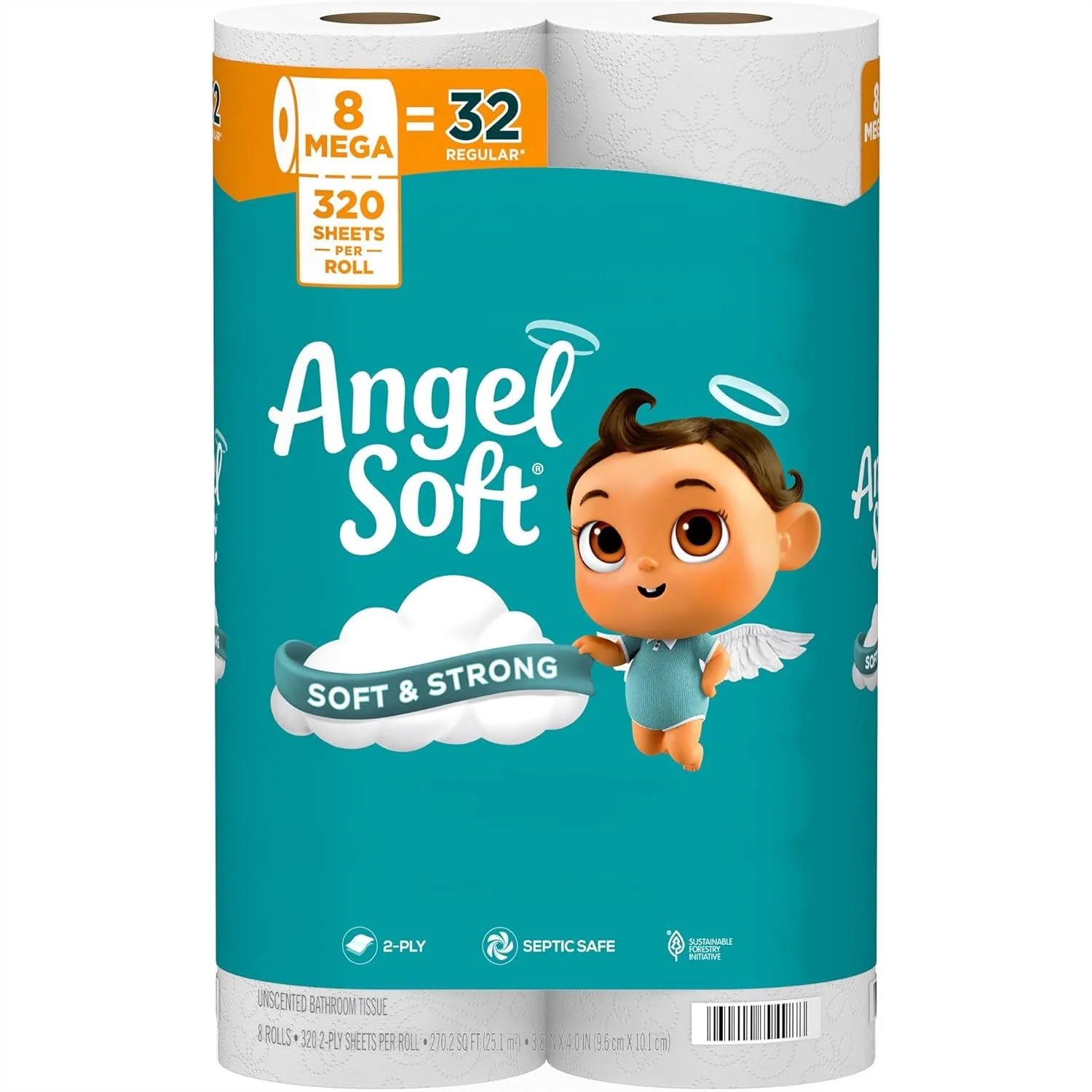 Soft Toilet Paper 8 Mega Rolls 320 2-Ply Sheets per Roll, Strong Toilet Tissue for Long-Lasting Use
Soft Toilet Paper 8 Mega Rolls 320 2-Ply Sheets per Roll, Strong Toilet Tissue for Long-Lasting Use