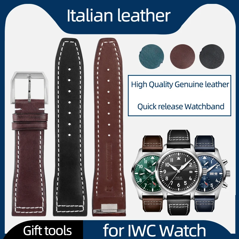 20mm 21mm High Quality Quick release Italian Genuine Leather Watchband Fit for IWC Pilot's Watch IW377714 Cowhide Strap
20mm 21mm High Quality Quick release Italian Genuine Leather Watchband Fit for IWC Pilot's Watch IW377714 Cowhide Strap