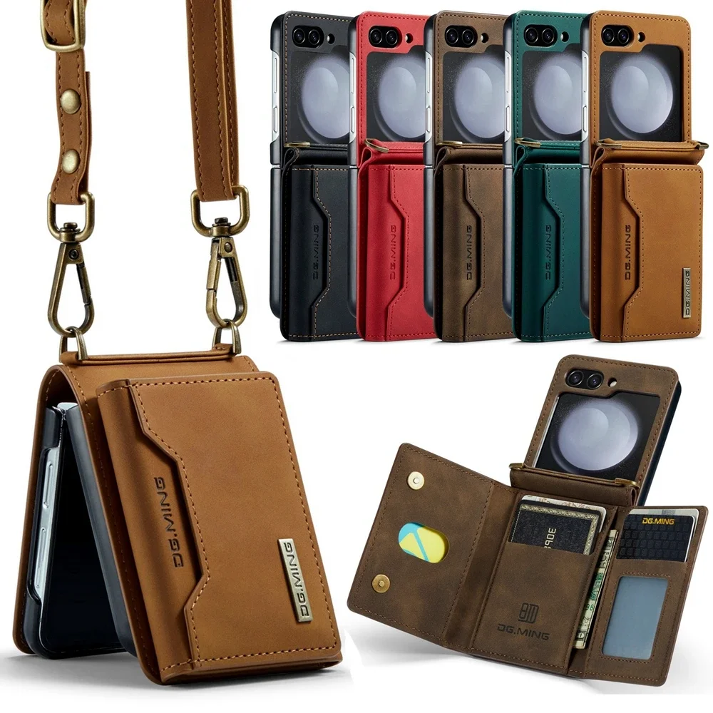Crossbody Leather Cover Wallet Phone Case For Samsung Galaxy Z Flip 7 6 5 4 3 Flip5 Flip4 5G Cards Slot Purse Protective Shell
Crossbody Leather Cover Wallet Phone Case For Samsung Galaxy Z Flip 7 6 5 4 3 Flip5 Flip4 5G Cards Slot Purse Protective Shell