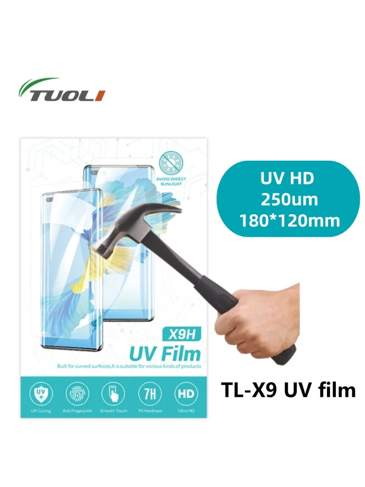 TuoLi 250um 50 шт. X9H HD УФ-отверждаемая пленка Полная защитная пленка для экрана мобильного телефона TL568MAX TL168 TL518B TL518A TL168Plus
TuoLi 250um 50 шт. X9H HD УФ-отверждаемая пленка Полная защитная пленка для экрана мобильного телефона TL568MAX TL168 TL518B TL518A TL168Plus