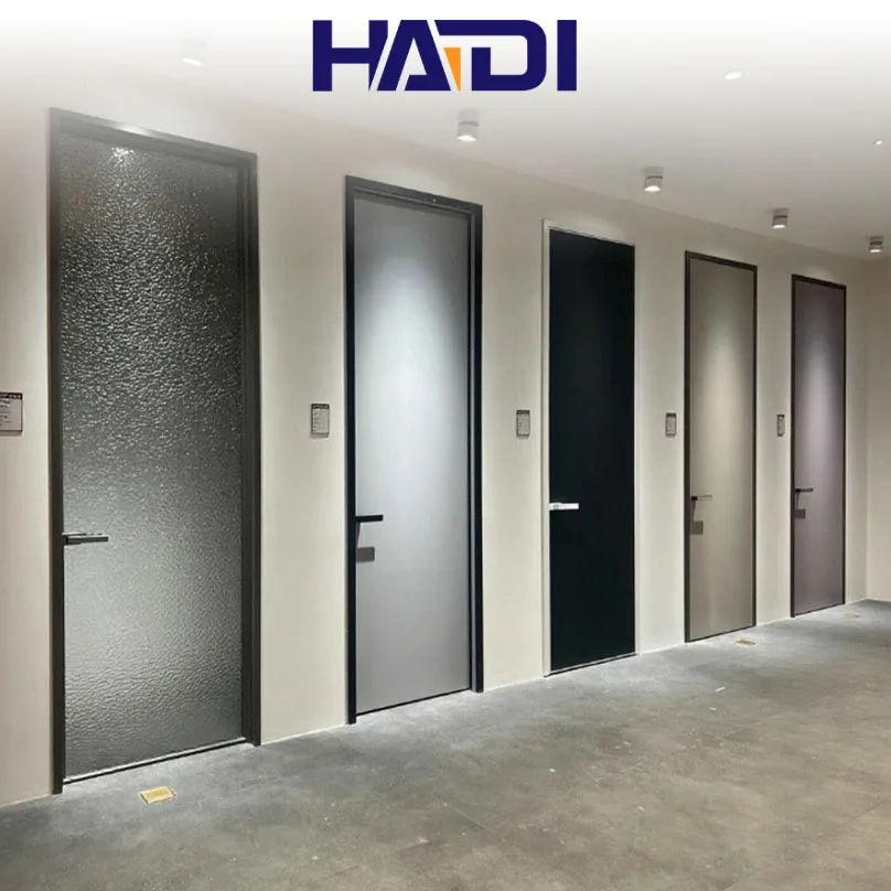 Luxury Interior Aluminum Alloy And Frosted Glass Waterproof Swing Door For Bedroom For Residential Bathroom And Hotel Use
Luxury Interior Aluminum Alloy And Frosted Glass Waterproof Swing Door For Bedroom For Residential Bathroom And Hotel Use