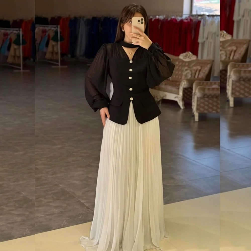 Customized Exquisite Chiffon Button Pleat A-line V-neck Long Dresses Bespoke Occasion Chinese Style Matching
Customized Exquisite Chiffon Button Pleat A-line V-neck Long Dresses Bespoke Occasion Chinese Style Matching