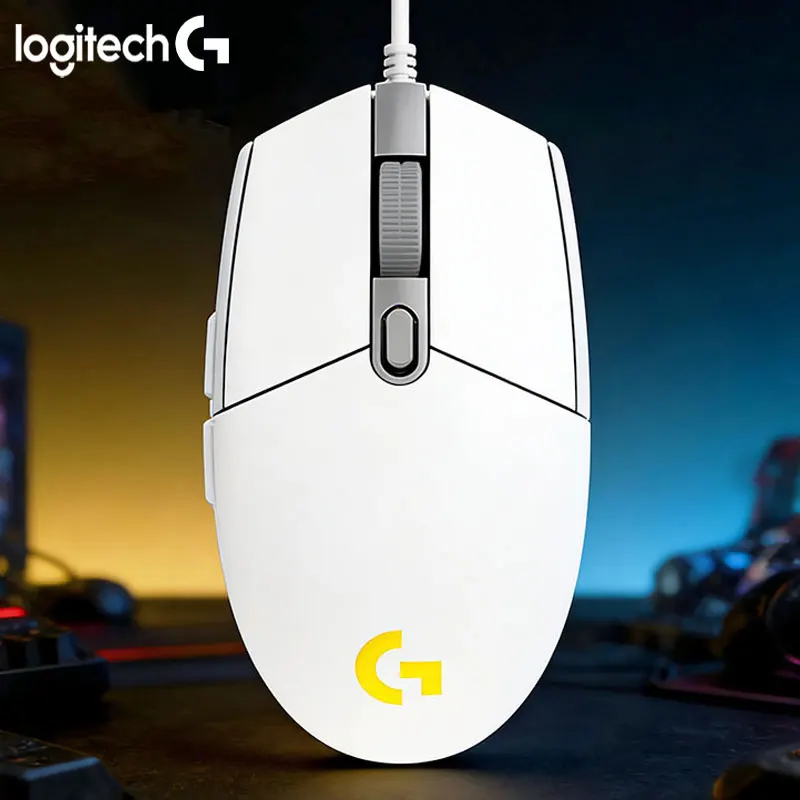 Logitech G203 RGB Gaming Mouse, Wired Plug-and-Play, High Sensitivity, Suitable for Both Office Work and Gaming