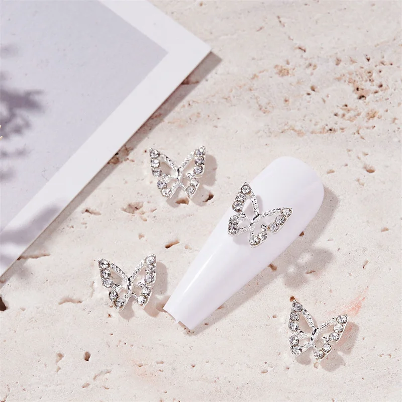 10pcs Multi-Shape Nail Art Charms Alloy Metal Acccessory Luxury Shiny Heart Butterfly Nail Decorations Pressing Jewelry On Nails
10pcs Multi-Shape Nail Art Charms Alloy Metal Acccessory Luxury Shiny Heart Butterfly Nail Decorations Pressing Jewelry On Nails