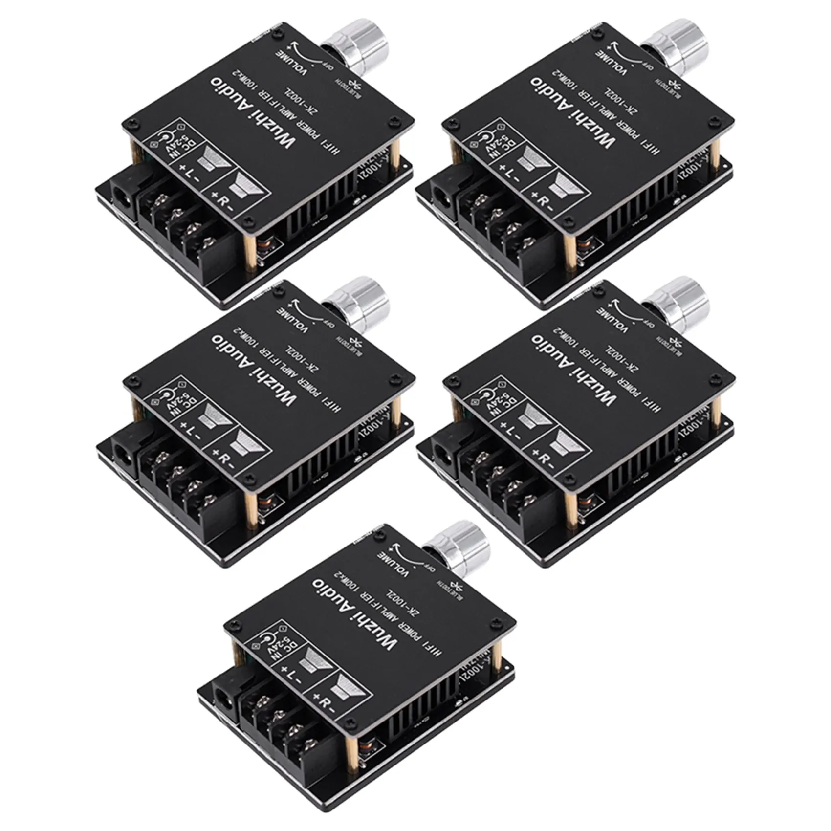 5X ZK-1002L MINI Bluetooth 5,0 DC 5-24V беспроводной аудио цифровой усилитель мощности, стереоплата 100Wx2
5X ZK-1002L MINI Bluetooth 5,0 DC 5-24V беспроводной аудио цифровой усилитель мощности, стереоплата 100Wx2