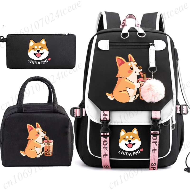 Shiba Loves Bubble Tea Children School Backpack for Teenage Girls Fashion Knapsack Kids Schoolbags Usb Bookbag Mochila Bookbag
Shiba Loves Bubble Tea Children School Backpack for Teenage Girls Fashion Knapsack Kids Schoolbags Usb Bookbag Mochila Bookbag