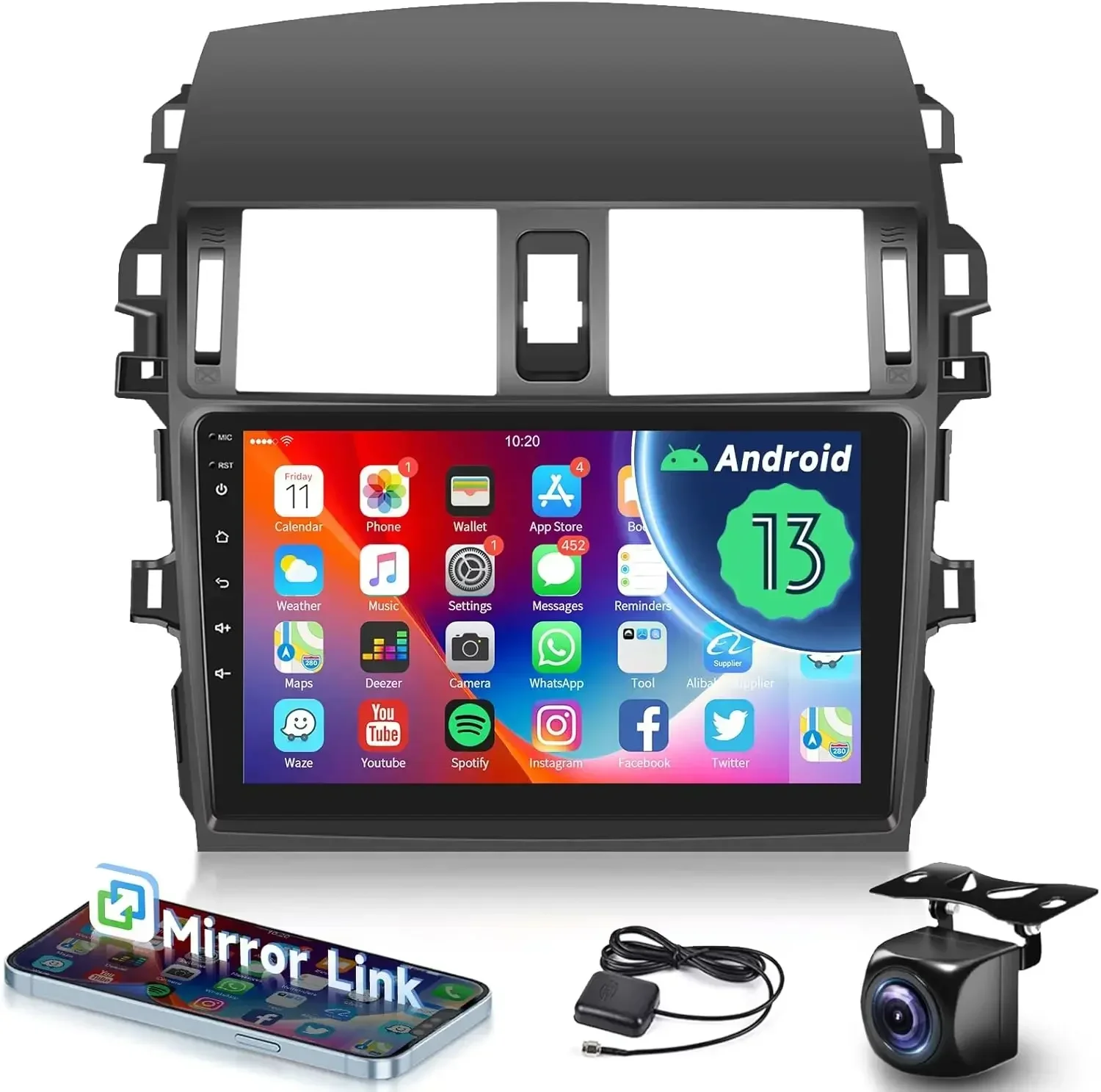 9 Inch Android 13.0 2GB+32GB For Toyota Corolla 2009-2013 Car GPS Navigation Multimedia Player Radio Tape Head Unit DSP Carplay
9 Inch Android 13.0 2GB+32GB For Toyota Corolla 2009-2013 Car GPS Navigation Multimedia Player Radio Tape Head Unit DSP Carplay