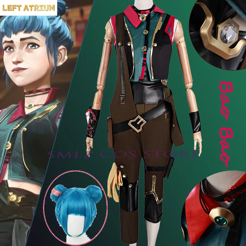 Game Jinx BaoBao Cosplay Costume LOL Arcane 2 Powder Jinx Uniform Wig Suit Halloween Carnival Party Outfits for Woman
Game Jinx BaoBao Cosplay Costume LOL Arcane 2 Powder Jinx Uniform Wig Suit Halloween Carnival Party Outfits for Woman