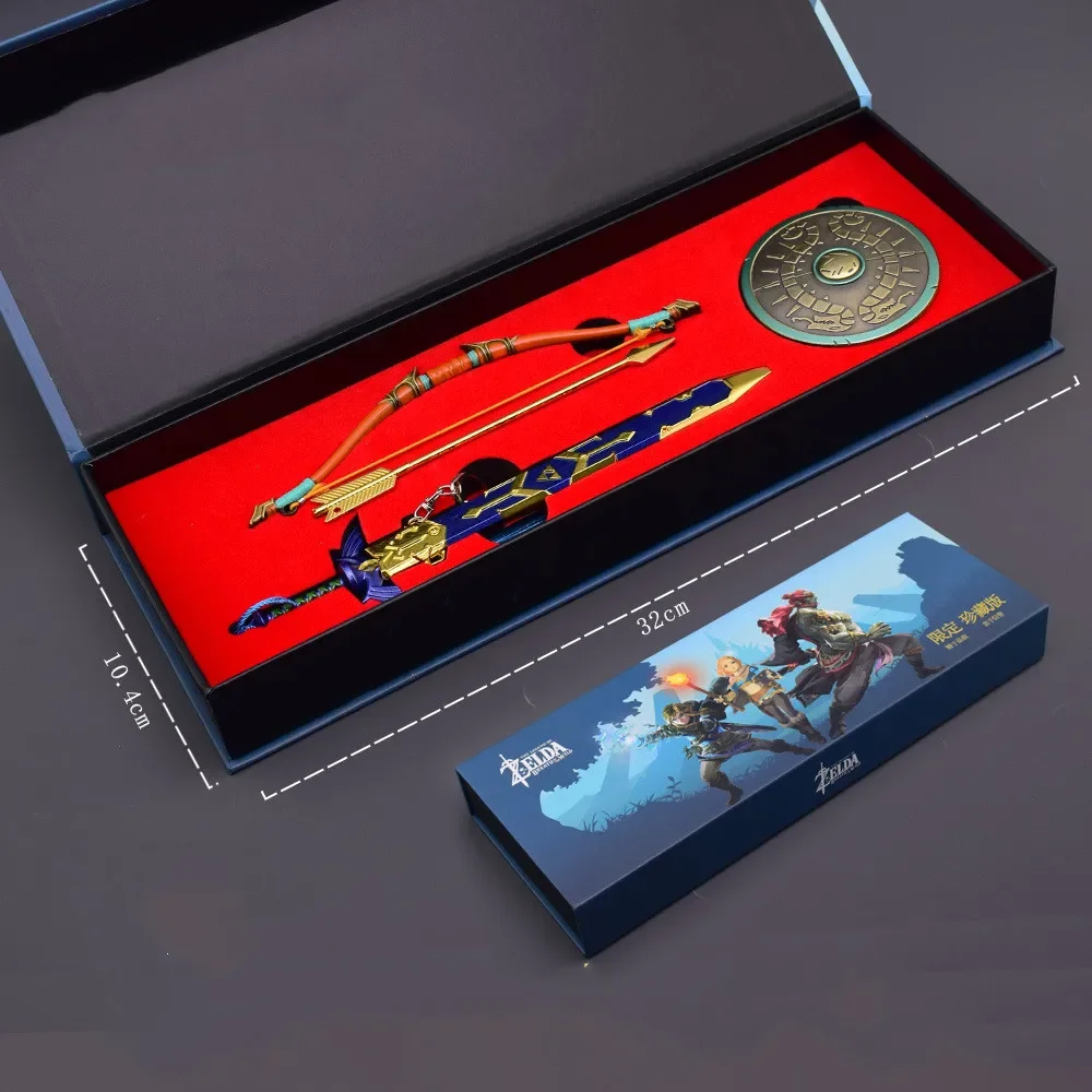 3 шт./компл., брелок для игры Zelda, аниме, экшн-фигурка, Link Hero Master, меч, оружие, модель для косплея, игрушка, подарок на Хэллоуин
3 шт./компл., брелок для игры Zelda, аниме, экшн-фигурка, Link Hero Master, меч, оружие, модель для косплея, игрушка, подарок на Хэллоуин