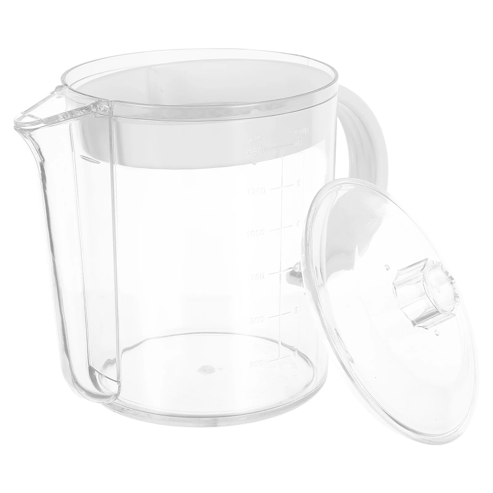 1Pcs Grease Cup 1500Ml Separating Measuring Cup Kitchen Fat Separator with Strainer Filter Easy-Read Scale for Home Use
1Pcs Grease Cup 1500Ml Separating Measuring Cup Kitchen Fat Separator with Strainer Filter Easy-Read Scale for Home Use