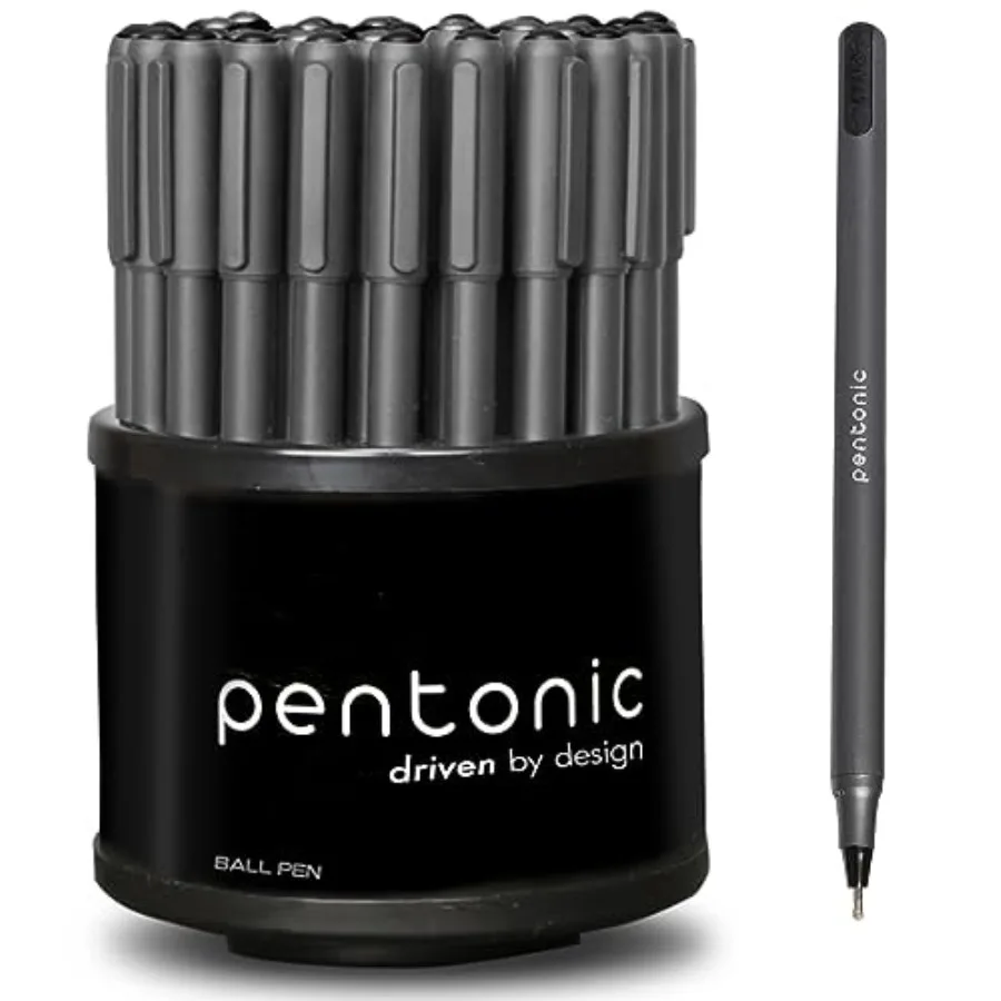 Ballpoint Pens In Pen Organizer, Bulk 50 Count, Ink, 1.0 mm Medium Point, Smooth Writing For Journaling, Office and School PEN1
Ballpoint Pens In Pen Organizer, Bulk 50 Count, Ink, 1.0 mm Medium Point, Smooth Writing For Journaling, Office and School PEN1