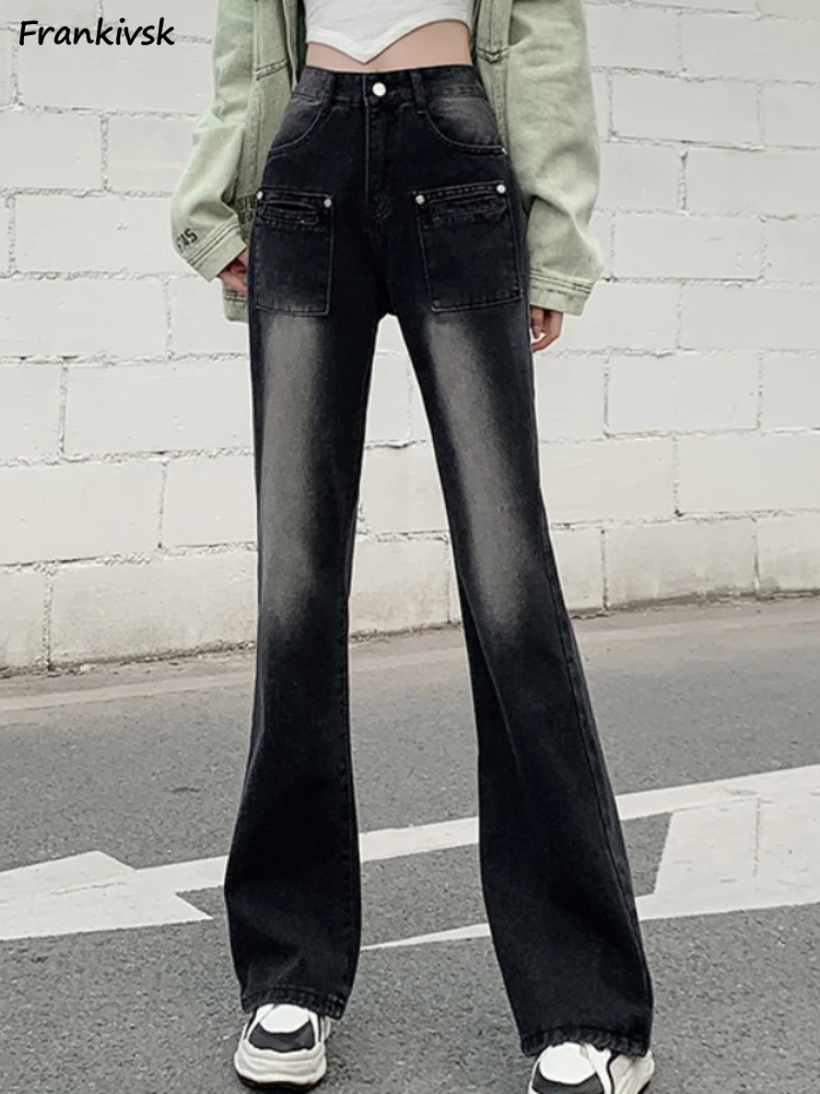 Jeans Women Retro Trendy Elegant Pockets Vintage Students Leisure All-match Simple Streetwear Popular Office Lady Stylish Ins
Jeans Women Retro Trendy Elegant Pockets Vintage Students Leisure All-match Simple Streetwear Popular Office Lady Stylish Ins