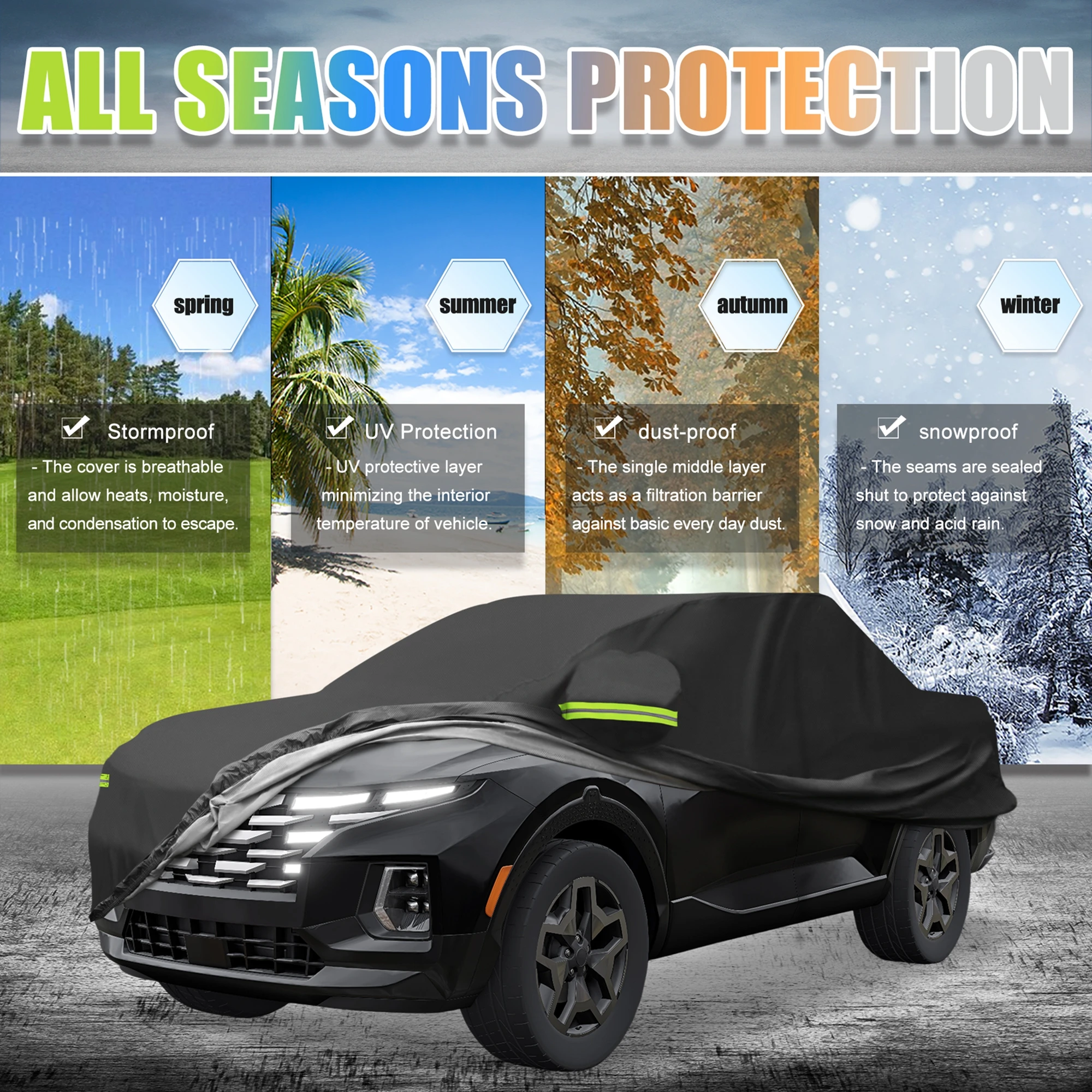 Uxcell Truck Car Cover for Hyundai Santa for Cruz 2021-2023 Outdoor Waterproof Cover
Uxcell Truck Car Cover for Hyundai Santa for Cruz 2021-2023 Outdoor Waterproof Cover