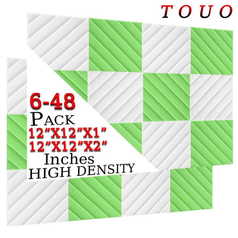 TOUO Diamond Groove Acoustic Foam 6/12/24/48 Pcs Soundproof Wall Panels Sound Insulation Ceiling Studio Room Acoustic Treatment
TOUO Diamond Groove Acoustic Foam 6/12/24/48 Pcs Soundproof Wall Panels Sound Insulation Ceiling Studio Room Acoustic Treatment