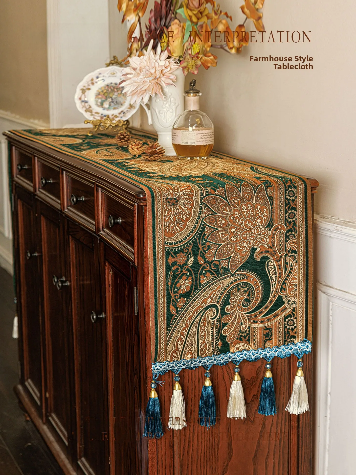 American Style Long Cabinet Decorative Table Flag Snail Pattern Luxury Sensation TV Cabinet Cover Cloth Home Textile Table Flag
American Style Long Cabinet Decorative Table Flag Snail Pattern Luxury Sensation TV Cabinet Cover Cloth Home Textile Table Flag
