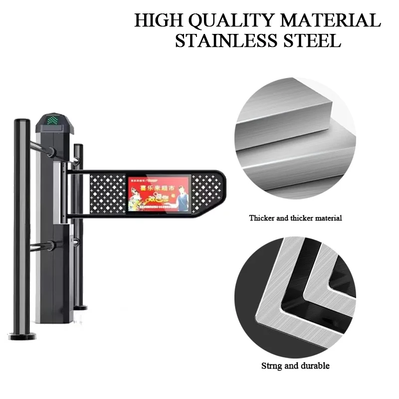 System Entrance Turnstile Free Open Swing Barrier Gate Automatic Supermarket Security Access Control
System Entrance Turnstile Free Open Swing Barrier Gate Automatic Supermarket Security Access Control