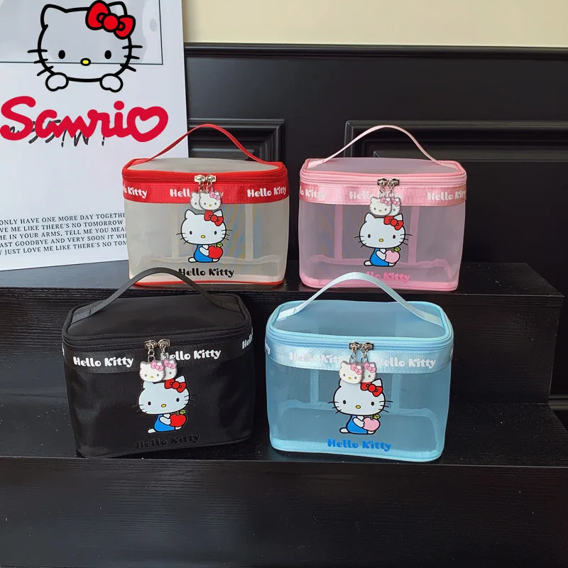 Hello Kitty New Women's Handbag Fashion High Quality Mesh Storage Bag Cartoon Cute Versatile Large Capacity Girl Makeup Bag
Hello Kitty New Women's Handbag Fashion High Quality Mesh Storage Bag Cartoon Cute Versatile Large Capacity Girl Makeup Bag