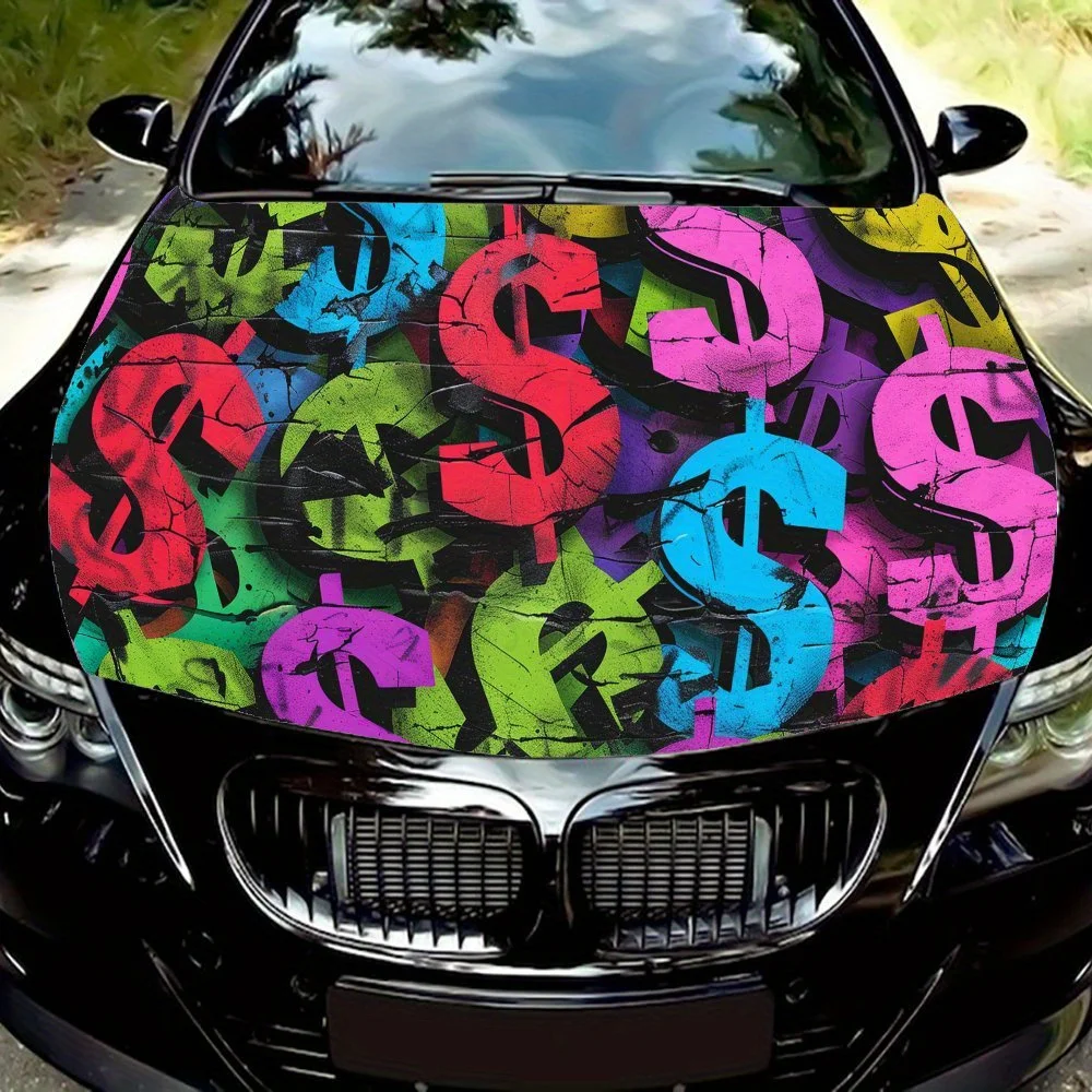 Colorful Dollar Art PVC Car Vinyl Wraps, Self-Adhesive Waterproof Car Hood Decal Sticker, Car Decoration Protection Stickers for
Colorful Dollar Art PVC Car Vinyl Wraps, Self-Adhesive Waterproof Car Hood Decal Sticker, Car Decoration Protection Stickers for