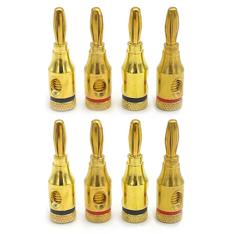 8pcs 4mm Gold Plated Banana Plugs Wire Cable Connectors Musical For Speaker Amplifier Adapter Audio Banana Plug Connector
8pcs 4mm Gold Plated Banana Plugs Wire Cable Connectors Musical For Speaker Amplifier Adapter Audio Banana Plug Connector