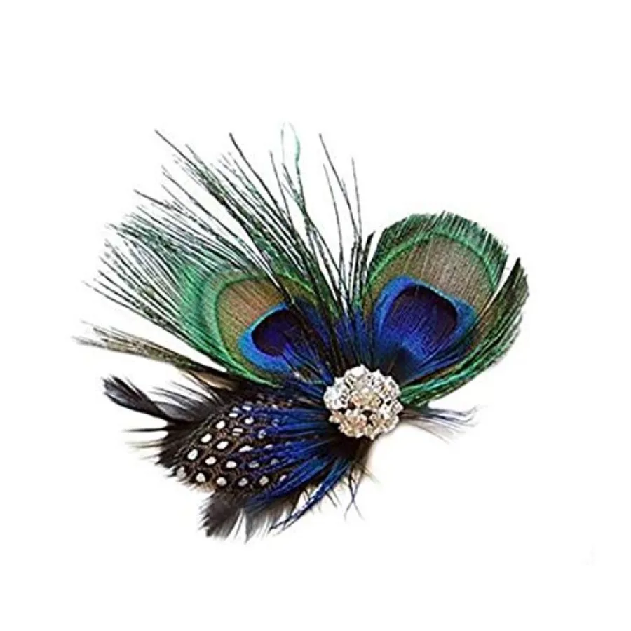 Women Bohemian Peacock Feather Hair Clip Hair Pin Elegant Fascinator Wedding Dance Party Headdress Headwear Hair Accessory Sequ
Women Bohemian Peacock Feather Hair Clip Hair Pin Elegant Fascinator Wedding Dance Party Headdress Headwear Hair Accessory Sequ