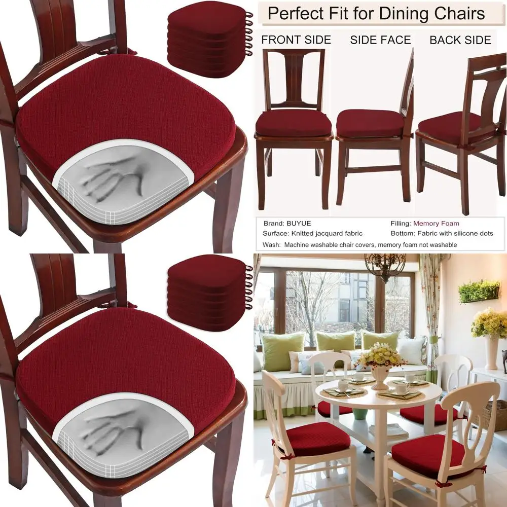 Роскошные подушки для стула из пены с эффектом памяти, 6 шт., жаккардовые удобные подушечки U-образной формы 16 дюймов, съемные нескользящие кухонные подушечки C
Роскошные подушки для стула из пены с эффектом памяти, 6 шт., жаккардовые удобные подушечки U-образной формы 16 дюймов, съемные нескользящие кухонные подушечки C