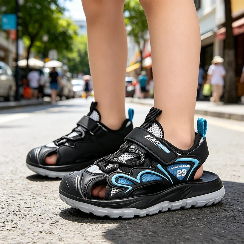 Breathable Children Sport Sandals Summer Sandals for Boys Casual Beach Shoes Comfortable Soft Sole Kids Shoes Fashion Non-slip
Breathable Children Sport Sandals Summer Sandals for Boys Casual Beach Shoes Comfortable Soft Sole Kids Shoes Fashion Non-slip