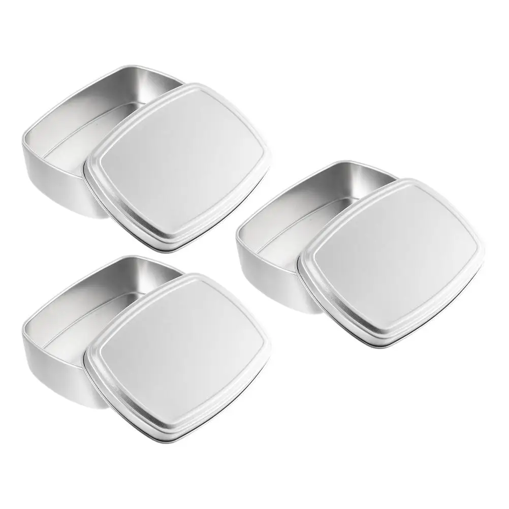 3 Pcs Square Aluminum Soap Boxes 100ml 9 5x7x3cm Removable Lid Lightweight Portable Storage Container For Handmade Soaps
3 Pcs Square Aluminum Soap Boxes 100ml 9 5x7x3cm Removable Lid Lightweight Portable Storage Container For Handmade Soaps