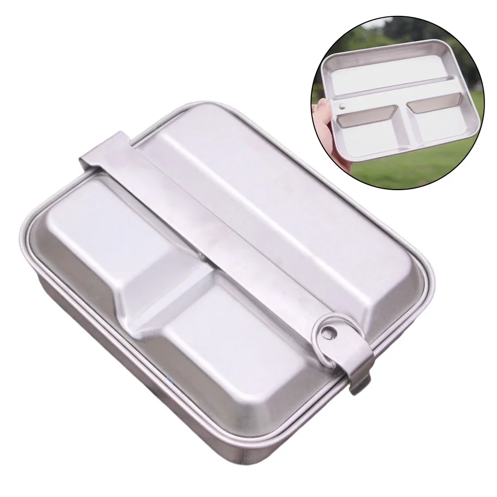 Camping Lunch Box Stainless Steel Portable Multifunctional Square Lunch Box With Handle Outdoor Tableware Accessories
Camping Lunch Box Stainless Steel Portable Multifunctional Square Lunch Box With Handle Outdoor Tableware Accessories