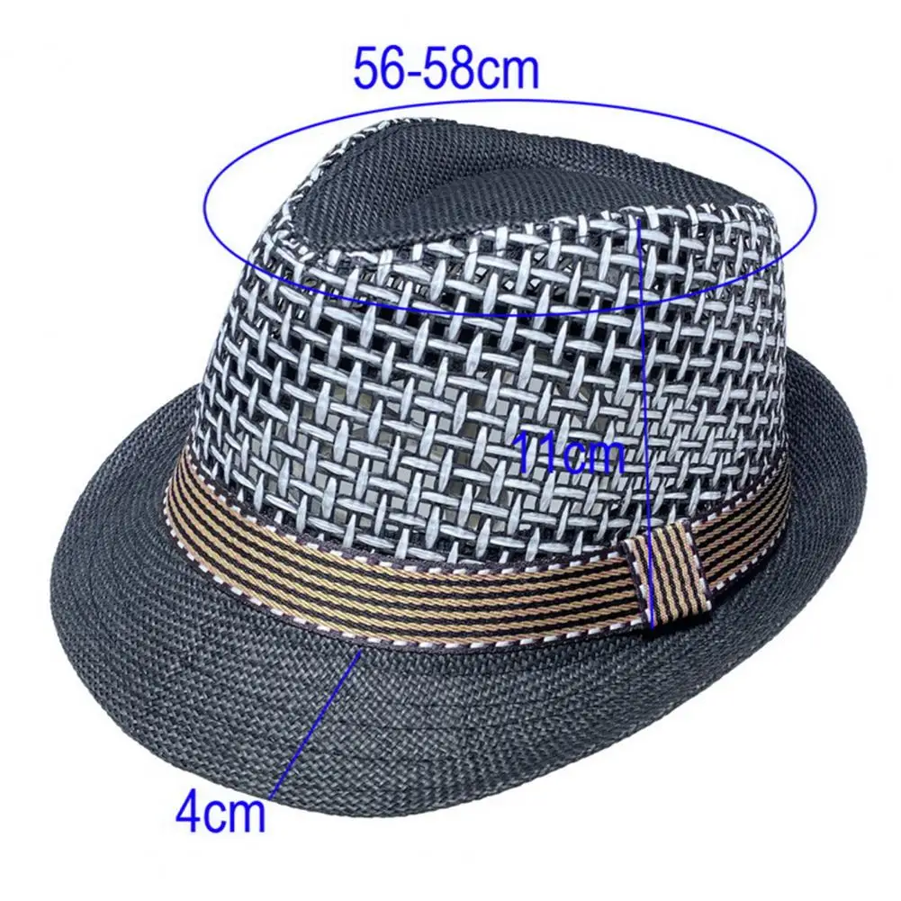 Four Seasons Cap Stylish Men's Sun Jazz Hats Vintage Hollow Out Breathable Cap Foldable Curled Edge Fedora Beach
Four Seasons Cap Stylish Men's Sun Jazz Hats Vintage Hollow Out Breathable Cap Foldable Curled Edge Fedora Beach