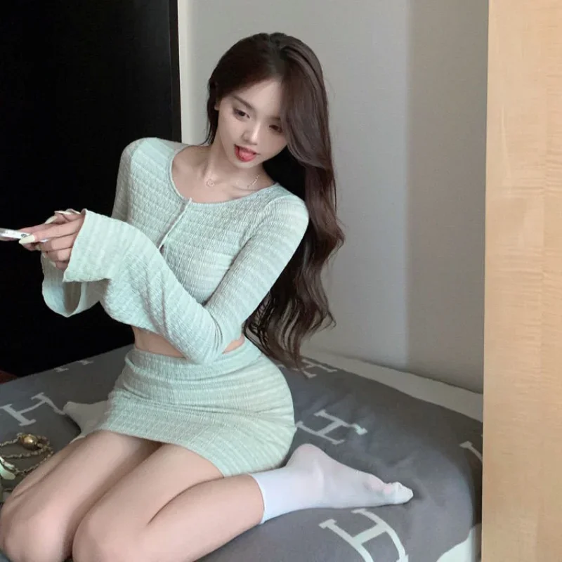 Skirts Women Sets Sheath New T-shirts Outfits Tops Sun-proof Solid All-match Clothing Harajuku Aesthetic Mujer Beautiful 2025
Skirts Women Sets Sheath New T-shirts Outfits Tops Sun-proof Solid All-match Clothing Harajuku Aesthetic Mujer Beautiful 2025