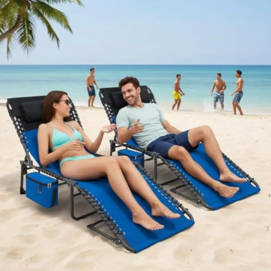 Outdoor Chaise Lounge Chair Folding Tanning Chair with 5-Position Adjustable Backrest Portable Sun Lounger with Carry Handle Si
Outdoor Chaise Lounge Chair Folding Tanning Chair with 5-Position Adjustable Backrest Portable Sun Lounger with Carry Handle Si