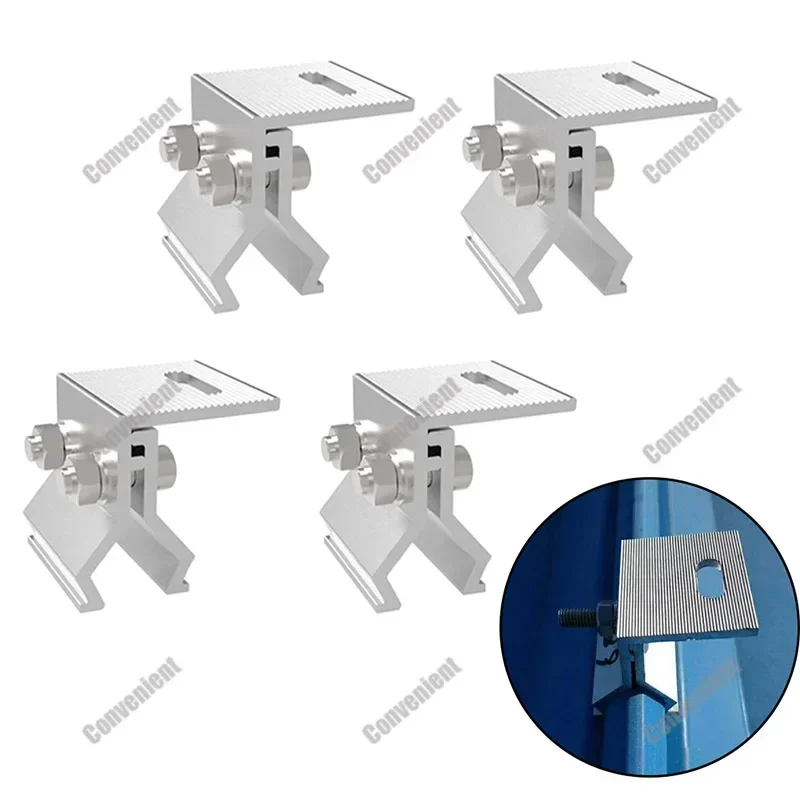 4Set Aluminium Alloy Standing Seam Clamp For Solar Pv Mounting For Secure Solar PV Mounting On Folded Sheet Metal Roofs
4Set Aluminium Alloy Standing Seam Clamp For Solar Pv Mounting For Secure Solar PV Mounting On Folded Sheet Metal Roofs