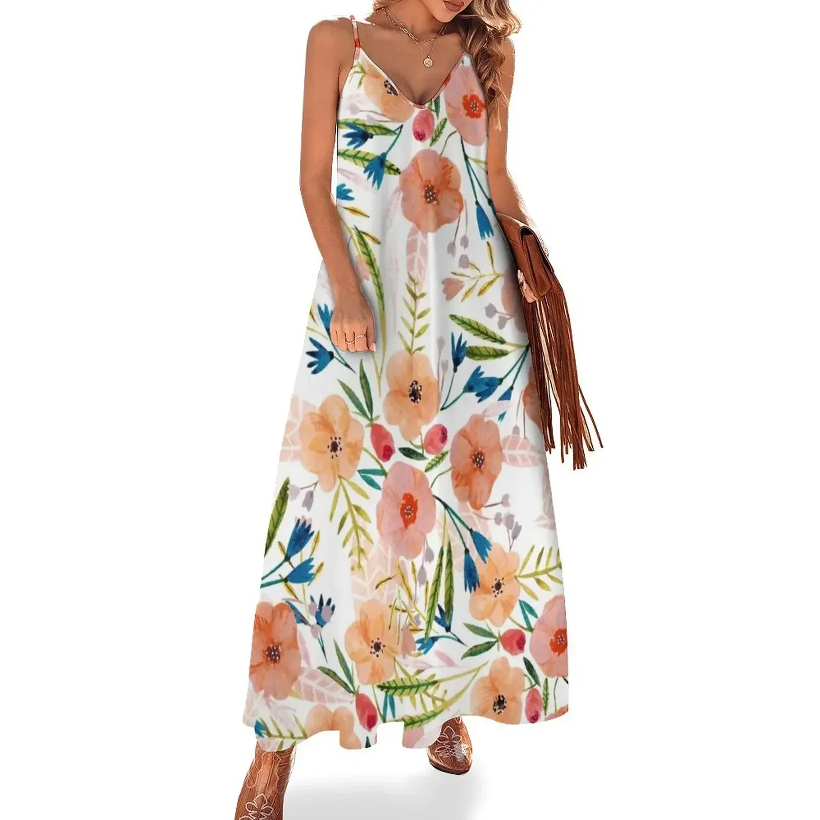 Floral Dance Sleeveless Dress Woman's evening dress women's elegant loose dresses Dress
Floral Dance Sleeveless Dress Woman's evening dress women's elegant loose dresses Dress